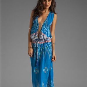 Indah small NYX Endek cotton boho festival  backless dress